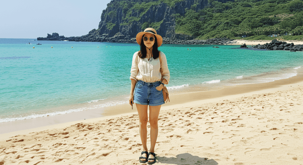 제주도 5월~6월 여행을 위한 자외선 차단 및 스타일링 팁! 자외선 강한 날씨에 맞는 복장과 필수 아이템, 여행 중 유용한 스타일링을 소개합니다.
