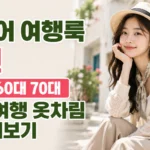 시니어 여행룩 추천 50대 60대 70대 엄마 여행 옷차림 만들어보기