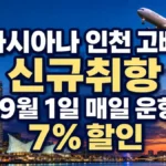아시아나 인천 고베 신규취항｜9월 1일 매일 운항·7% 할인