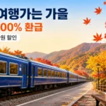 2026 여행가는 가을, 열차표 100% 환급받고 떠나는 국내여행 혜택 총정리